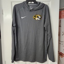 Nike Unisex Missouri Tigers Mizzou 🐅 Long Sleeve Pullover Gray Sz L NWOT picture