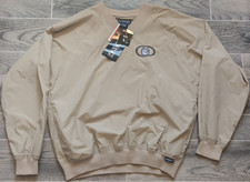 NWT Y2K UConn Huskies La Loving Mens Large Tan Embroidered Windbreaker 90s Vtg picture