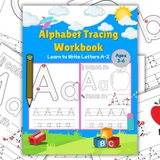 Alphabet Tracing Workbooks for Kids | Printable A-Z Letters | Digital Download picture