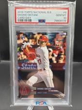 2018 Topps National B.B. Card Day #8 Shohei Ohtani Angels RC Rookie PSA 10 picture