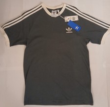Adidas Originals 3-Stripes Tee Trefoil Logo Gray/White Men's M Crew Neck - NWT picture