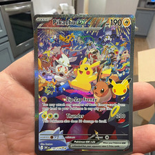 Pokémon TCG Pikachu ex 238/191 Sv08 Surging Sparks SIR Holo 30th Anniversary  picture