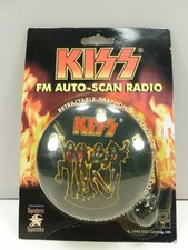 1998 Kiss FM Auto Scan Radio Vintage Sealed  In Package Earphone picture