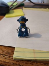 QONTO Mini Die-Cast Metal Blue Robot Figure 1979 Bandai Vintage Original   1.75