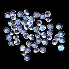 AAA+ Natural Rainbow Moonstone Faceted Round Shape Loose Gemstone picture
