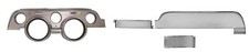 NEW 1967 Ford Mustang DASH TRIM KIT WITH Bezel Brushed ALUMINUM Set Deluxe picture