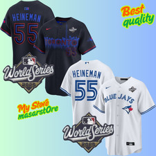 Men's Toronto Blue Jays #55 Tyler Heineman 2025 World Series Stitched Jersey picture