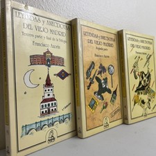 Leyendas y anecdotas del viejo Madrid Francisco Azorin avaples 1992 Trilogia Set picture