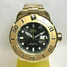 INVICTA 29354 Men's 50mm Gold/Charcoal Pro Diver Scuba Propeller Bracelet Watch picture