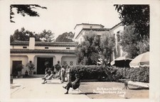 Santa Barbara CA California Biltmore Hotel RPPC Military officers Postcard 20A picture