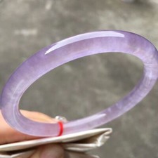 Boutique Natural High Burmese Purple Jade Jadeite Bracelets Bangle 53-64mm picture