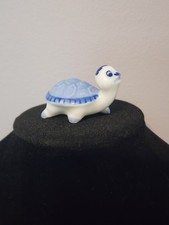 Vintage Delft Blue Small Turtle Figurine picture