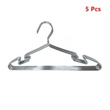 5-50 Pcs of Stainless Steel Wire Coat Hanger Strong Heavy Duty Clothes Hangers picture