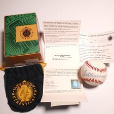 Ted Williams Autographed Signed AL Baseball Upper Deck Authentication CoA picture
