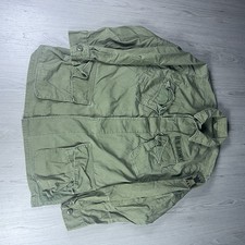 Vtg 60s US Army Poplin Jungle Jacket 2nd Second Pattern Vietnam Army 20.5 Pit picture
