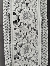 white lace table runner Size 14 X 56 Inch Set Of 2  picture