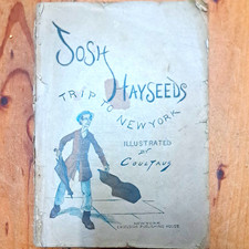 Antique 1887 Josh Hayseed's Trip To New York Illustrated Coultaus Humorous Novel picture