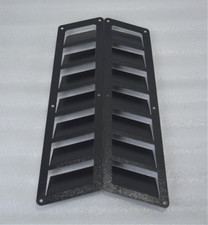 Black Steel Bonnet Hood Vents Universal POWDER COATING picture