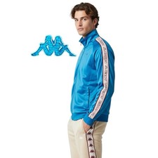KAPPA Men’s 222 Banda Anniston Slim Fit Track Jacket Teal Beige Men’s Sz XL picture