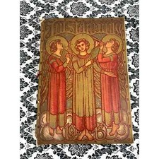 RARE Swedish Art Large Handmade Book 1913 Antique Artwork Reprints Cover picture