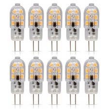 [10 Pack] LED G4 1.5W T4 20W Replacement JC Bi-Pin Base 12V 3000K Soft White picture