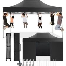 10x15ft Heavy Duty Pop up Canopy with 4 Sidewalls Commercial Outdoor Party Tent picture