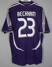 REAL MADRID 2006/2007 THIRD FOOTBALL SHIRT ADIDAS SOCCER JERSEY #23 BECKHAM picture