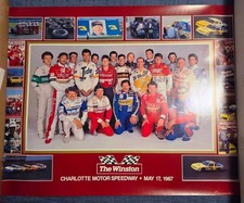THE WINSTON Poster Charlotte Motor Speedway 1987 Tim Richmond Recalled Original. picture