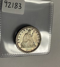 1877 Seated Liberty Quarter XF/AU Ungraded Raw 25c |92183 picture