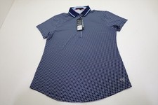 Greyson Wolvestooth Scarlett Polo Womens Size Small Maltese Blue INV13106099 picture