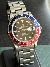 Rolex Pepsi GMT-Master 16700 w/ Extra Genuine Rolex Insert Vintage 1990 SERVICED picture