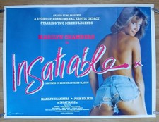 INSATIABLE (1980) orig quad poster - Marilyn Chambers, John Holmes sex classic picture