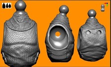 Custom 3d Printed Chainmail Torso For Mythic Legions 1/12 Scale  picture