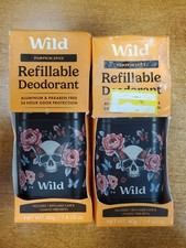 2 Kits: Wild Refillable Skull Case Deodorant *Pumpkin Spice* Exp 8/28 0319 R8P4a picture