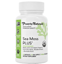 Certified Organic Sea Moss Capsules - Irish Sea Moss Bladderwrack Burdock Root picture