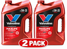 ( 2 Pack) Valvoline MaxLife High Mileage 5W-20 Synthetic Blend Motor Oil 5 Quart picture