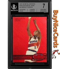 1997-98 Wesley Person Skybox Metal Universe Precious Metal Gems Red PMG /100 BGS picture