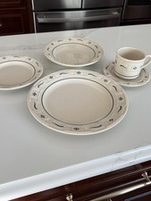 Longaberger Pottery 4 Five Piece Place Settings & Two Round Lidded Casserole USA picture