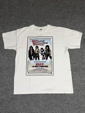 KISS Graphic Band T-Shirt Men's XL White Crew Neck Short Sleeve Cotton picture