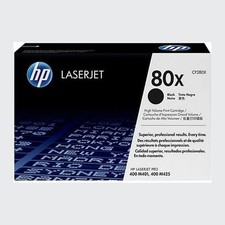 New Open Box HP 80X High Yield Black Original LaserJet Toner Cartridge, CF280X picture