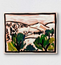 SLOOG Original Art NorCal Landscape Minimal Expressionism 11x14 California Hills picture