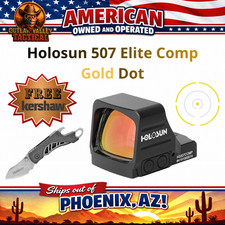 Holosun 507 Elite Comp GOLD Dot MRS Reticle (2 MOA + 8/20/32 MOA) + FREE Kershaw picture