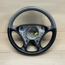 Mercedes Sportline Steering Wheel Leather 380mm Gray Black fits W202 C230 C280 picture