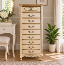 Vintage French Provincial Lingerie Chest – Tall Narrow Dresser picture