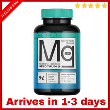 Spectrum 5 Magnesium Complex 500mg 5-in-1 Glycinate Citrate Malate 72 Minerals picture