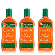Hollywood Beauty Carrot Oil Root Moisturizer Hair Lotion 12fl.oz (355ml) 3PACK picture