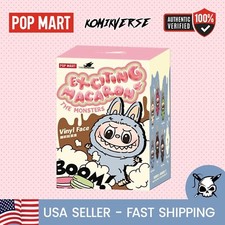 *USA* AUTHENTIC POP MART LABUBU MONSTERS EXCITING MACARON (VINYL FACE BLIND BOX) picture