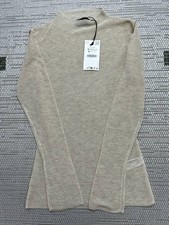 Zara Sweater Womens Small Beige Knit Pullover New picture
