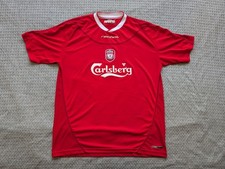 Vintage Liverpool Jersey Mens Large Red Premier League Soccer Reebok 2002-04 picture