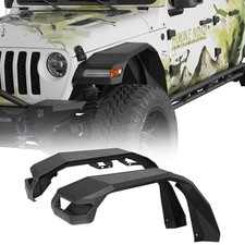 11 2 Inch Front Fender Flares for Jeep Wrangler JL JT 2018 2026 Turn Signals picture